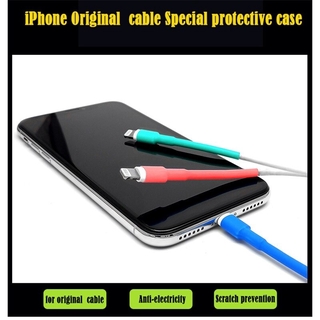 Bộ 5 phụ kiện bảo vệ dây cáp sạc USB thích hợp cho Iphone x xr xs 8 7 6 5 plus