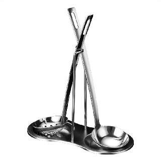 Bộ Ăn Lẩu gồm 1 vợt, 1 vá(muôi),1 giá đỡ dùng ăn lẩu, sang trọng,lịch sự trên bàn tiệc