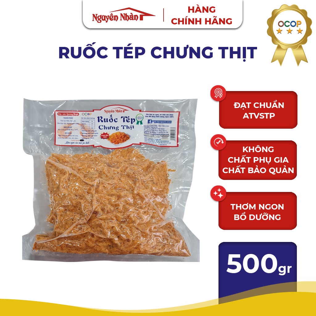Ruốc Tép Chưng Thịt Nguyên Nhàn - Thơm Ngon, Bổ Dưỡng - Túi hút chân không 0,5kg - 1kg