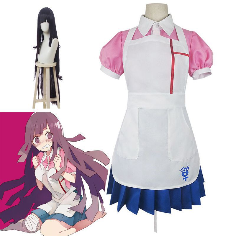 Dangan Ronpa 2 Danganronpa Mikan Tsumiki Đầm Cosplay Trang Phục Đồng Phục Váy Anime