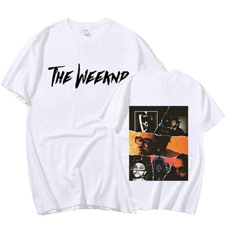 The Weeknd Vintage Unisex Đen Áo Retro Đồ Họa 2 Mặt In Áo Thun Cotton Nam Nữ Quá Khổ áo Thun Cao Cấp