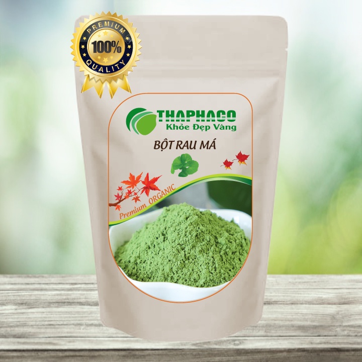 [HCM] Bột Rau Má Nguyên Chất  100g Nghiền Mịn Uống Làm Đẹp Dưỡng Da THAPHACO