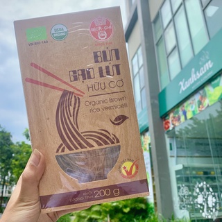 Bún/ Phở Gạo Lứt Hữu Cơ Bích Chi 200g - Xanhsam Natural & Organic