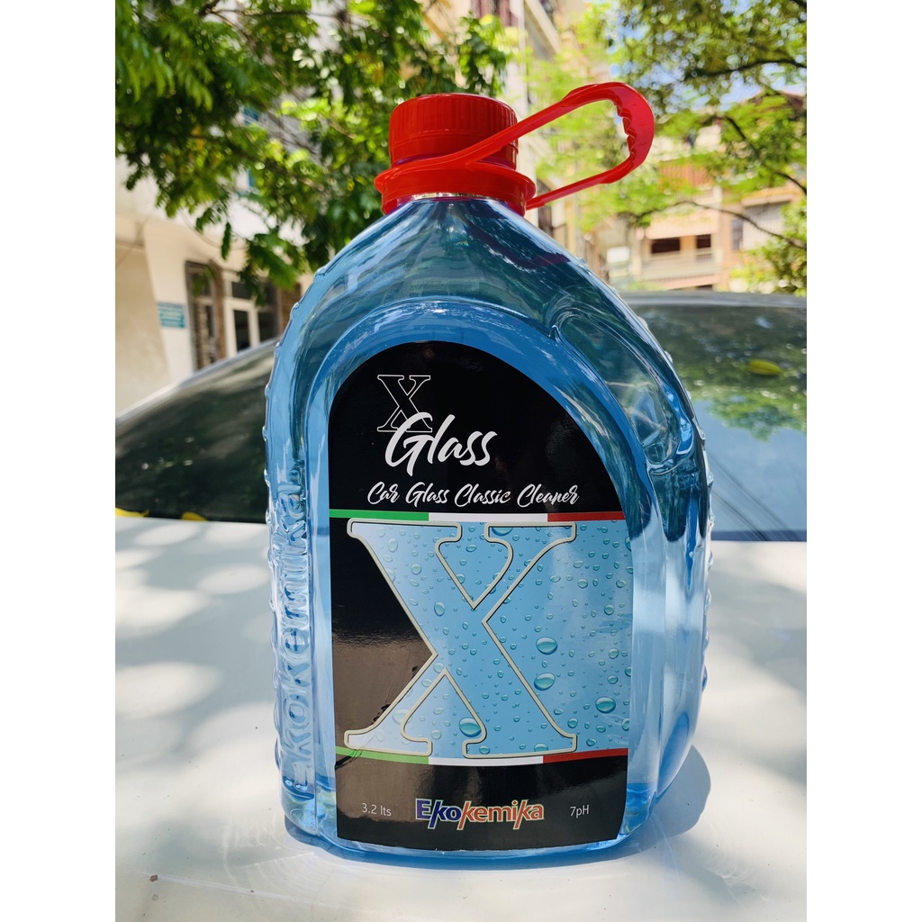 COMBO 1 THÙNG 6 CAN NƯỚC KÍNH Ô TÔ XGLASS CLASSIC EKOKEMIKA