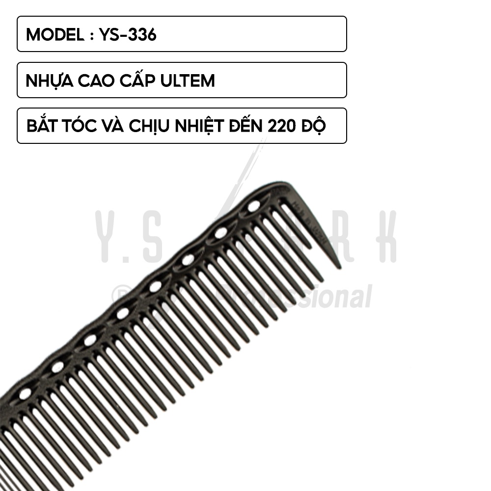 Ảnh Lược cắt tóc YS PARK YS-336 cho tóc ngắn đến dài chịu nhiệt 220 độ và hóa chất - Hàng chính hãng Made in Japan 3