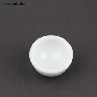 Set 4 Chén Sứ Màu Trắng Tỉ Lệ 1: 12 Dùng Trang Trí Nhà Búp Bê