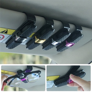 Kẹp giữ kính râm đa năng gắn tấm che nắng xe hơi vân carbon - kẹp xoay 360 độ