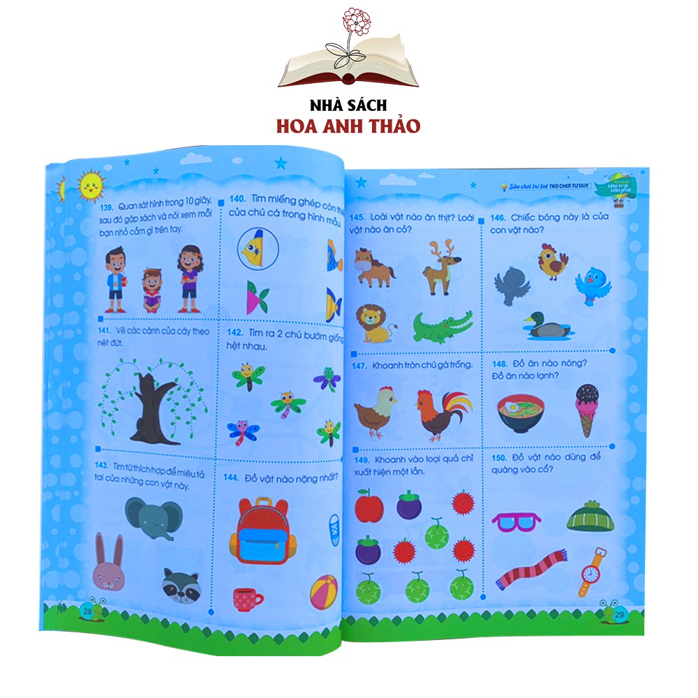 Ảnh Sách - Sân chơi trí tuệ Rèn luyện não trái não phải cho bé từ 3-6 tuổi 3