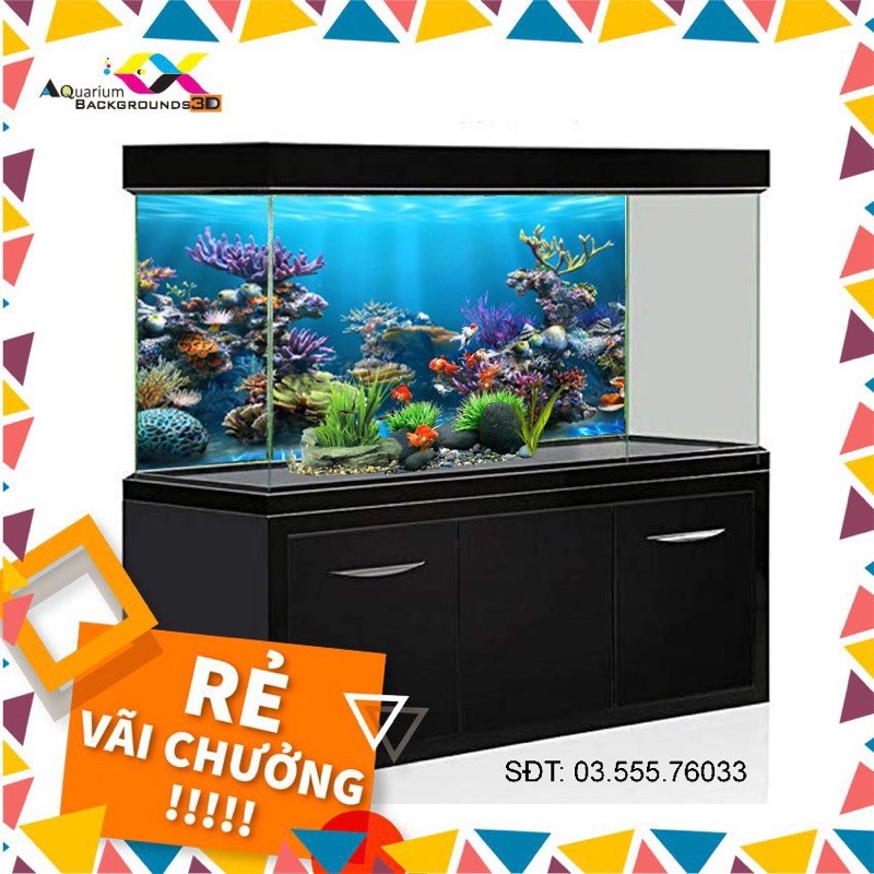Tranh 3D - Phông Nền Dán Hồ Cá, Bể Thuỷ Sinh Siêu Đẹp Và Nét, Có Keo Sẵn  Trên Bề Mặt, Có Thể In Theo Kích Thước Yêu Cầu | Shopee Việt Nam