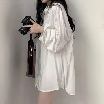Áo Sơ Mi Chống Nhăn Áo Sơ Mi Satin Áo Sơ Mi Bóng Áo Sơ Mi Lụa Áo Sơ Mi Trơn Satin Top Phong Cách Hồng Kông Mỏng Phong Cách Áo Sơ Mi Chống Nắng Mùa Hè 2022 Drape Giữa Chiều Dài Tay Áo Sơ Mi Rời Nữ