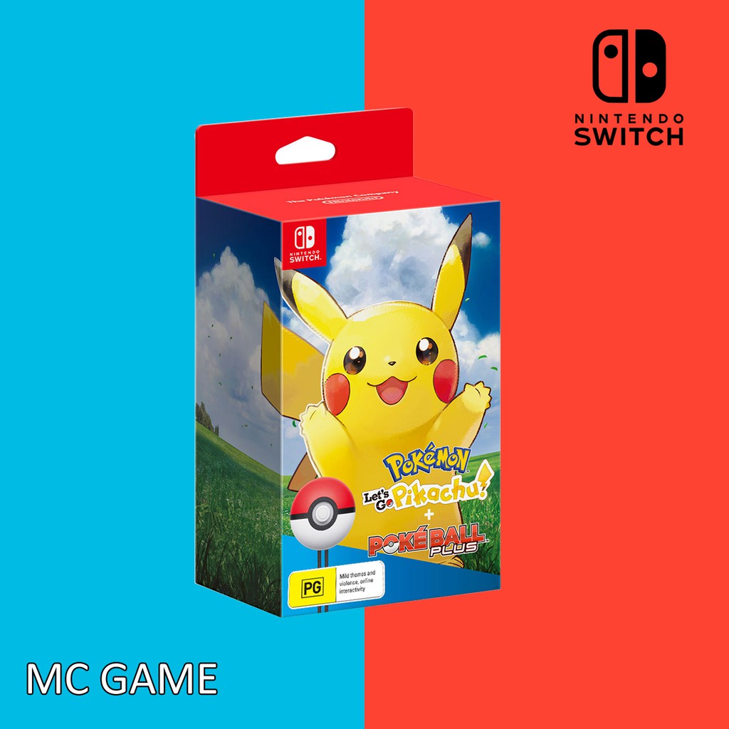Băng game POKÉMON: LET’S GO PIKACHU! + POKE BALL PLUS PACK | Shopee ...