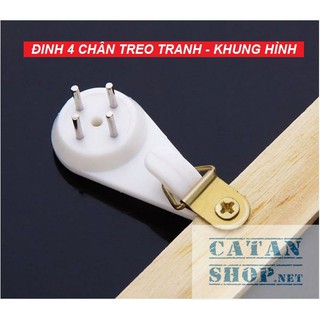 10 Đinh treo khung tranh, Đinh 3 chân 4 chân treo tranh ảnh,móc treo đồ đóng tường tiện lợi không cần khoan tường