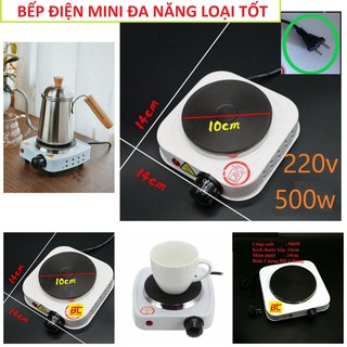 Bếp điện mini hồng ngoại đa năng pha trà cafe nấu mì 500w loại tốt hàng cao câp