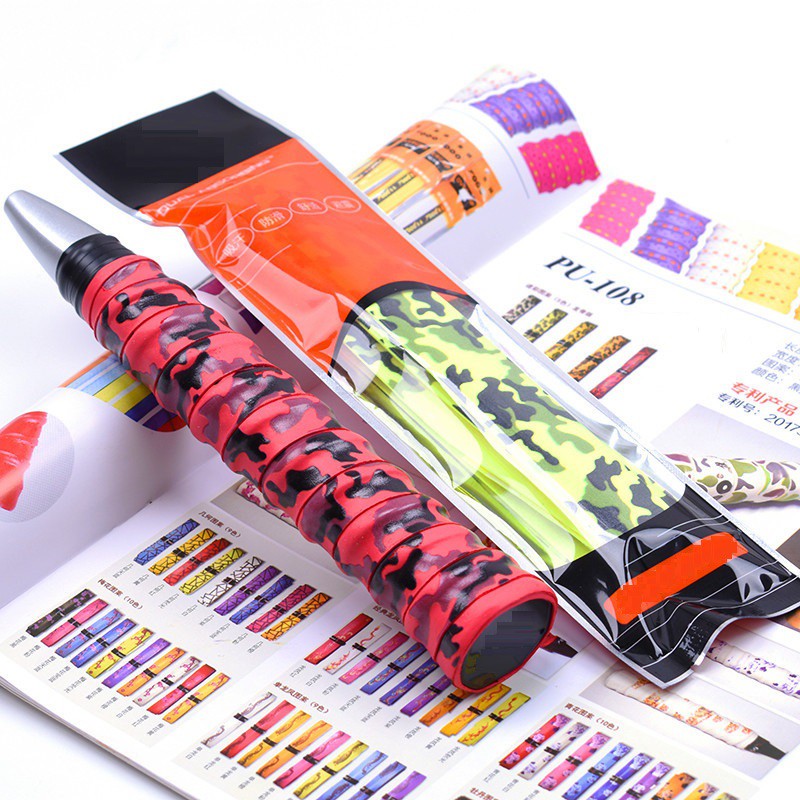 Quấn cán vợt tennis, cầu lông SPORTY vân đen chất liệu thoáng khí, êm tay
