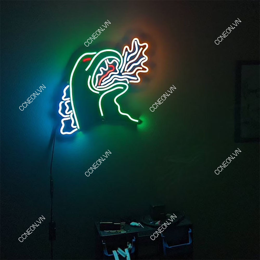 Đèn Trí Led Neon Hình Quái Vật Godzilla