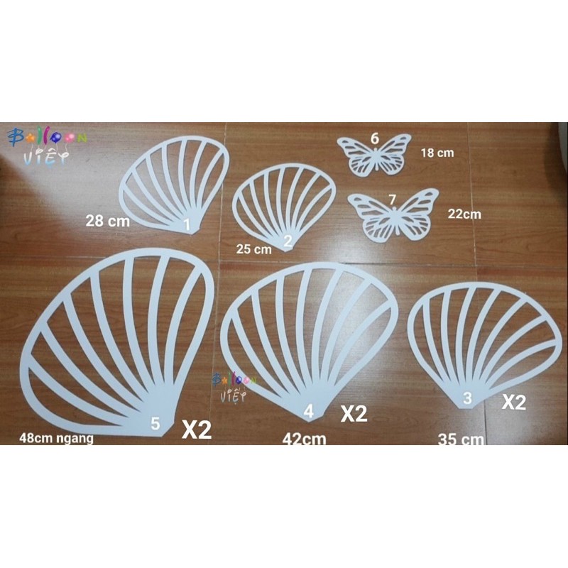set 10c cánh quạt trang trí bóng chất liệu fomex | Shopee Việt Nam