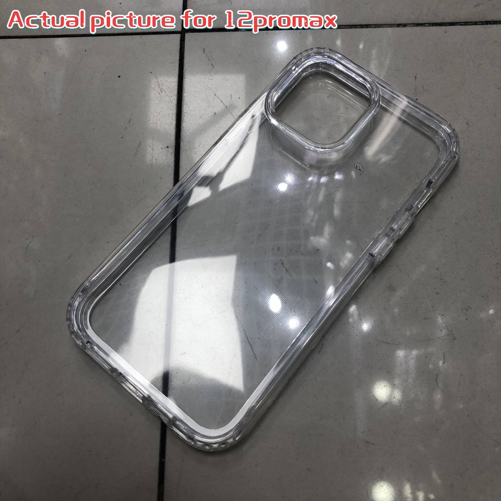 Ốp Điện Thoại Tpu + pc Cứng 2 Trong 1 Cho Iphone 17 15 14 13 12 11 PRO MAX 15 Promax XS MAX XR X 6 6S 7 8 Plus Mini Chống Sốc Trong Suốt Trong Suốt