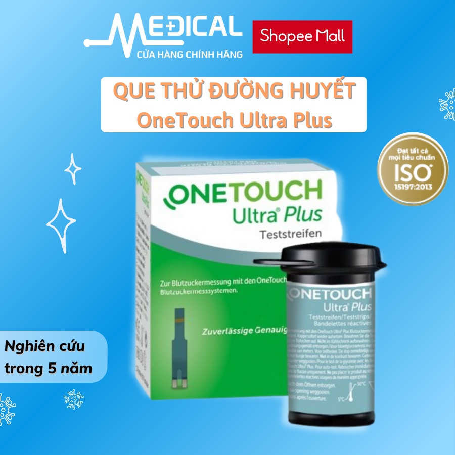 Mô tả Que thử đường huyết ONETOUCH Ultra Plus 25 que/hộp date xa chính hãng - MEDICAL - 2
