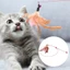 Gậy Trêu Mèo Đính Lông Vũ Bằng Sợi Thép Có Thể Uốn Cong Dễ Thương Cho Mèo