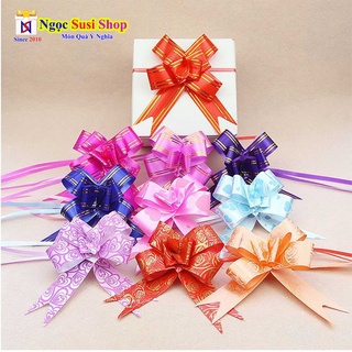 COMBO 10 NƠ RÚT MÀU GÓI QUÀ TRANG TRÍ SIÊU ĐẸP CHỌN SIZE - GIAO MẪU MÀU NGẪU NHIÊN