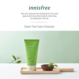 Sữa rửa mặt làm sạch innisfree Green Tea Foam Cleanser 150ml