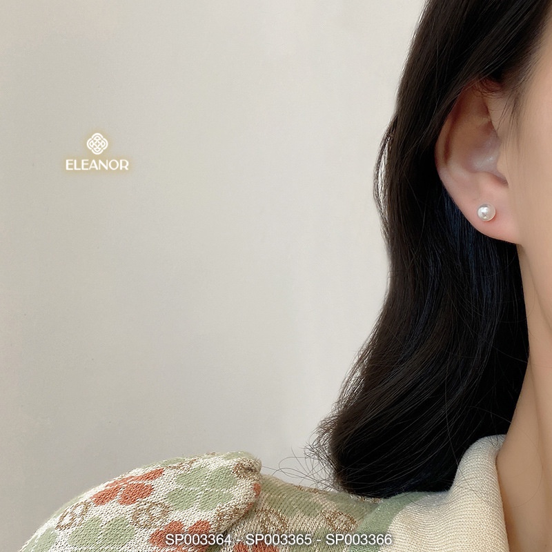 Bông tai chuôi bạc 925 Eleanor Accessories ngọc trai nhân tạo phụ kiện trang sức khuyên tai nữ 3364