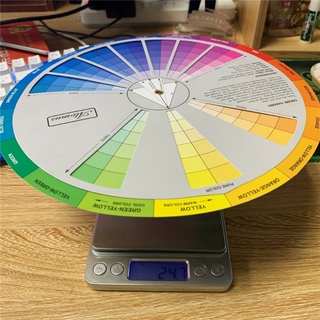 Thiết kế thẻ giấy ELE Color Mixing Wheel Ink Chart Hướng dẫn Vòng tròn trung tâm