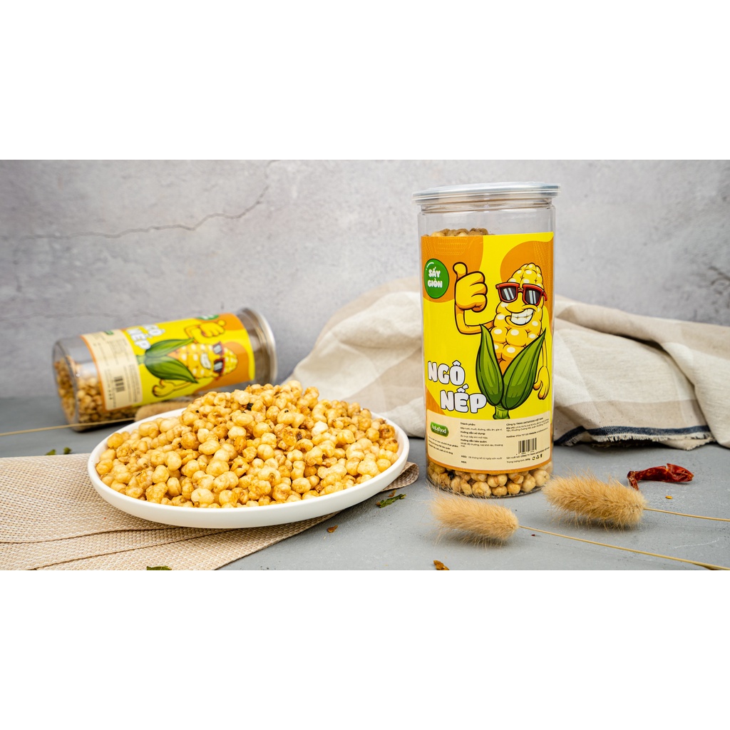 Ngô nếp sấy giòn Antamax lọ 300gr, ăn vặt ngon và sạch.