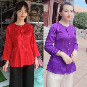 Bà Ba Vải Lụa Gấm Cao Cấp # Áo Lẻ Top