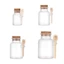 RTJIFSS 100-500g Frosted Seal Jar Hộp đựng đồ di động có thể đổ lại