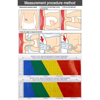 Cá Nhân Body Fat Caliper Máy Phân Tích Da Đo Biểu Đồ Thể Dục Slim Keep Health Test Fat Monitor Sebum Meter Folder