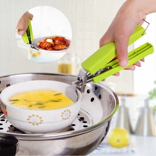 Kẹp Gắp Đồ Nóng 🌺𝐁𝐀𝐍𝐁𝐔𝐎𝐍𝐒𝐈𝐓𝐎𝐀𝐍𝐐𝐔𝐎𝐂🌺 Kẹp Đồ Hấp KIM LOẠI T1 Thông Minh - Dụng Cụ Gắp Inox Có Lò Xo