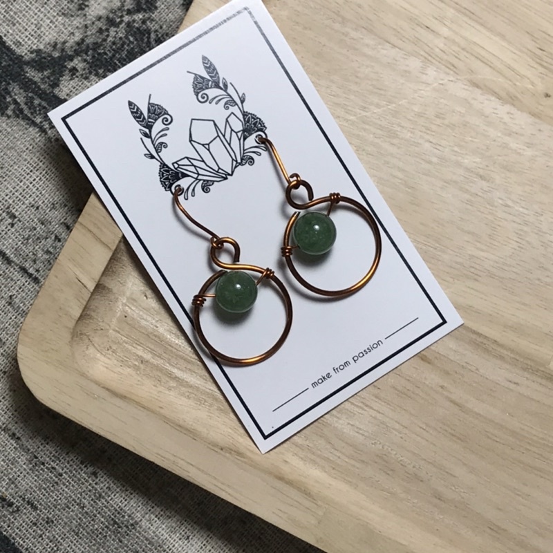 COPPER Hoa tai, bông tai dây đồng, thiên nhiên Shopee Việt Nam