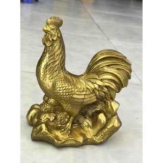 Tượng 12 Con Giáp ngồi trên đá cầm ngọc bằng đồng Chuột Trâu Hổ Mèo Rồng Rắn Ngựa Dê Khỉ Gà Chó Heo Lợn
