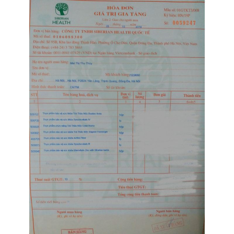 Viên bổ gan Synchrovitals IV Siberi Nga