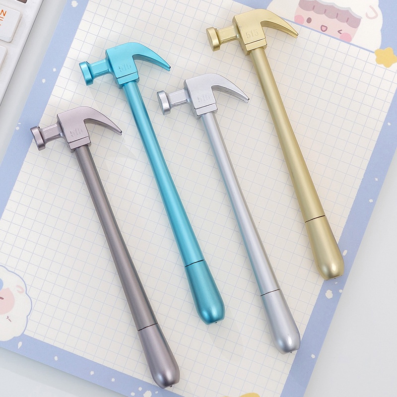 3 Bút Nước Mực Đen Ngòi Kim Hình Búa 0.5Mm