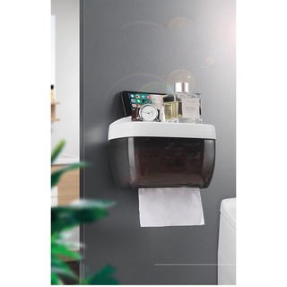 Hộp Đựng Giấy Vệ Sinh Cao Cấp,Kệ Nhà Tắm Chống Nước 2 Ngăn Tiện Lợi