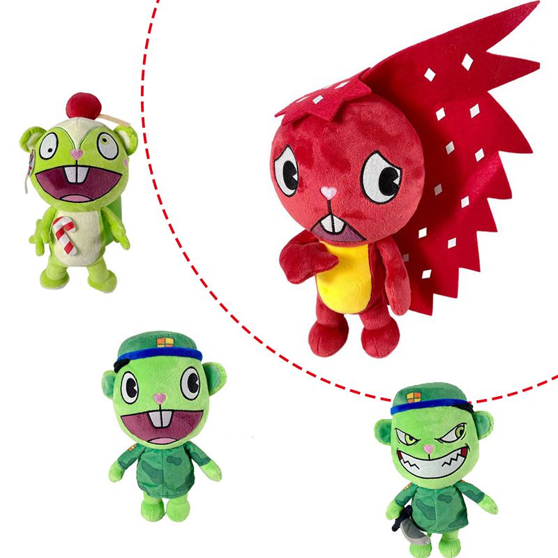 Tree Friends Hoạt Hình Vui Vẻ Xung Quanh Búp Bê Htf Flippy Đồ Chơi Nhồi Bông Sang Trọng