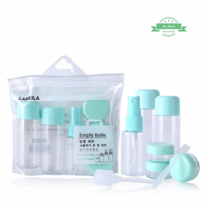 (COMBO 3 BỘ) CHIẾT MỸ PHẨM DU LỊCH 7 MÓN,CHAI LỌ MINI TIỆN LỢI,Gọn Nhẹ Mang Theo Du Lịch