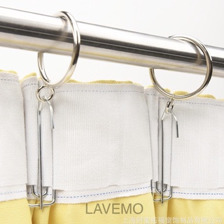 Móc Treo Rèm Cửa Vải 4 Chân LAVEMO Bằng Thép Cao Cấp Tiện Lợi Dễ Sử Dụng Không Gỉ Siêu Bền MT12