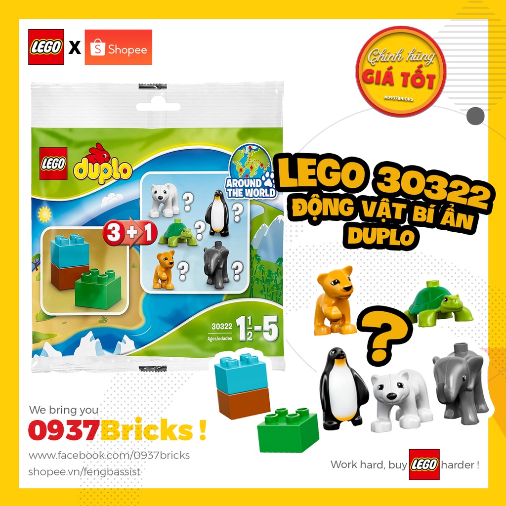 [RẺ VÔ ĐỊCH] LEGO 30322 Bịch gạch Duplo Động Vật Bí Ẩn 0937bricks ...