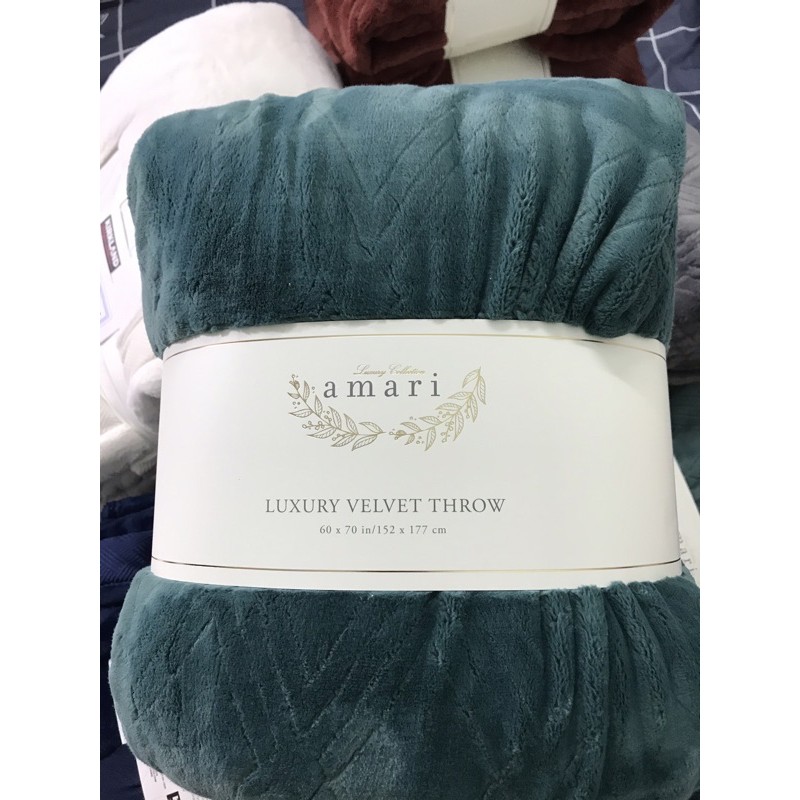 CH N M N AMARI LUXURY VELVET THROW. hang nh p m
