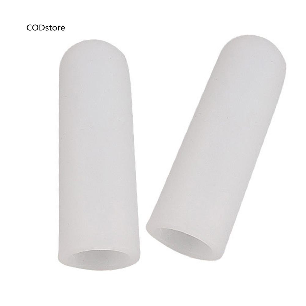 Set 1 cặp ống silicon mềm bảo vệ giảm đau đầu ngón tay đa dụng