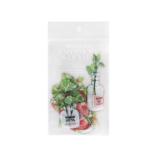 Jianwu 10 Cái Dễ Thương Sáng Tạo Cây Trái Cây PET Chống Thấm Nước Miếng Dán Gói DIY Tạp Chí Thêu Sò Trang Trí Điện Thoại Dán Văn Phòng Phẩm