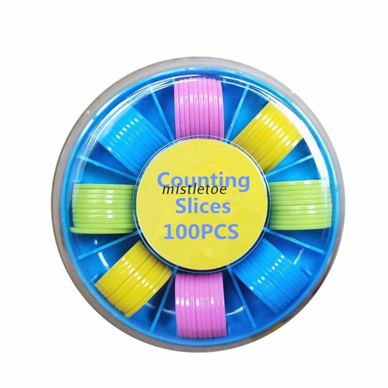 100Pcs Counters Counting Chips Plastic Markers 25 mm Mixed Colors for Bingo Chip