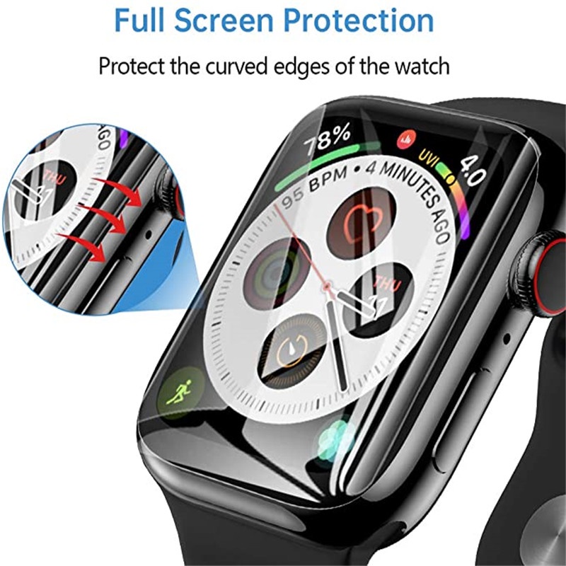 Bảo vệ màn hình Phim bảo vệ toàn diện trong suốt Apple Watch Ultra 3 Series 11 10 46MM 9 8 7 6 SE 5 4 41MM 45MM Ultra 2 49mm Không Kính cường lực iWatch 49 3 40 44 42 38 MM