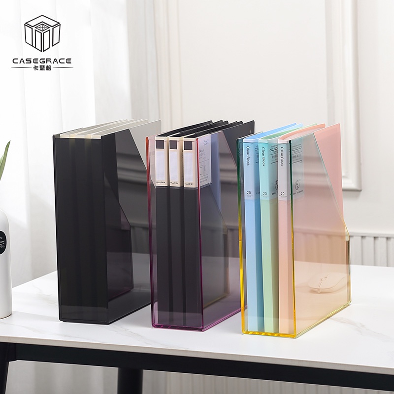 Hộp đựng tài liệu CASEGRACE để bàn bằng acrylic chống va đập tiện lợi cho gia đình/ v