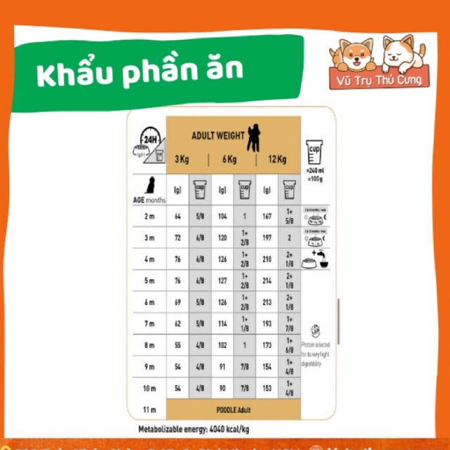 Thức Ăn Hạt Cho Chó Con Royal Canin Poodle Puppy