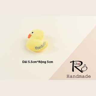 Ghim cài áo gấu bông, huy hiệu cài balo bằng bông dễ thương |Shop Rô Handmade