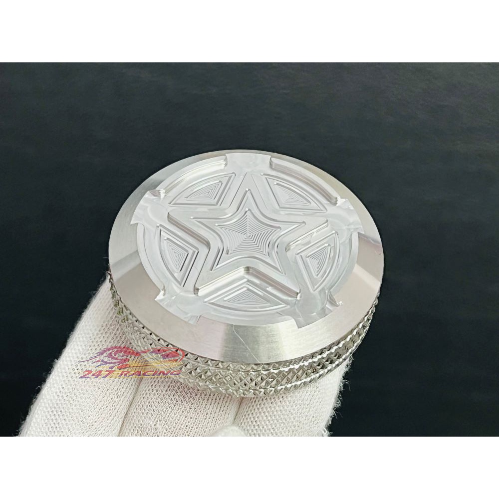 Nắp Xăng Inox 304 CNC salaya Mẫu Ngôi Sao gắn được nhiều loại xe máy